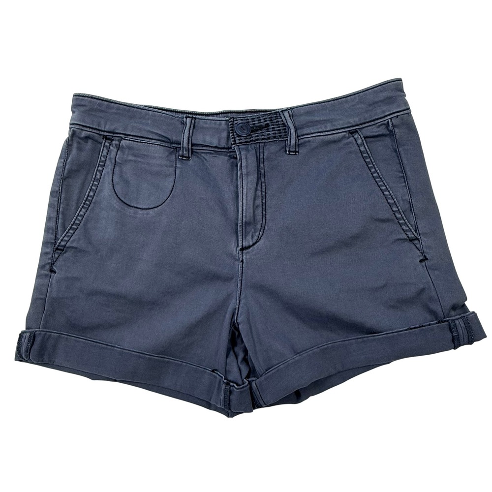 Anthropologie Chino Relaxed Navy Blue‎ Shorts Size 26